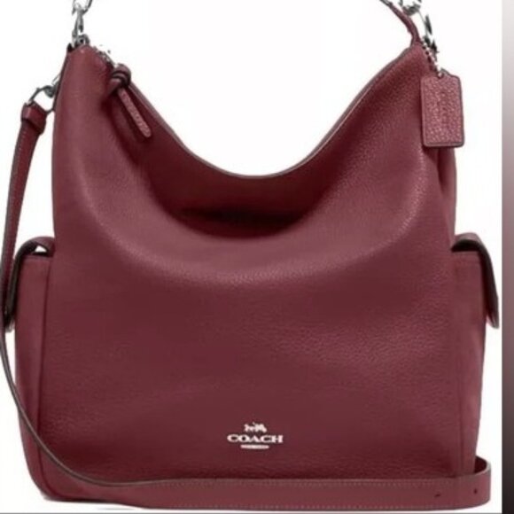 Like New Rare Coach Pennie Shoulder Bag Refined Pebble Leather and Suede - Picture 1 of 7